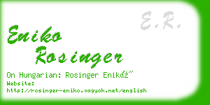 eniko rosinger business card